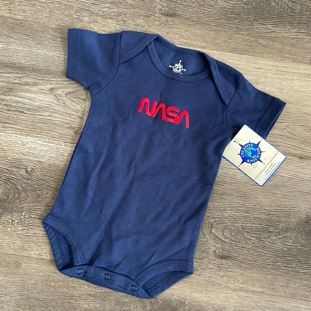 NEW NASA Infant Bodysuit Cotton 0-3 Months Blue